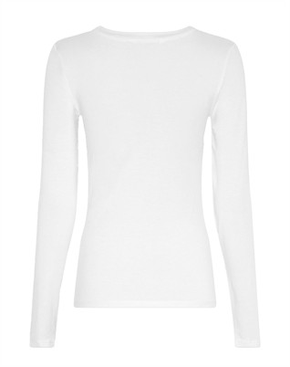 MSCH Copenhagen - Betrina Langærmet T-shirt - Bright White 